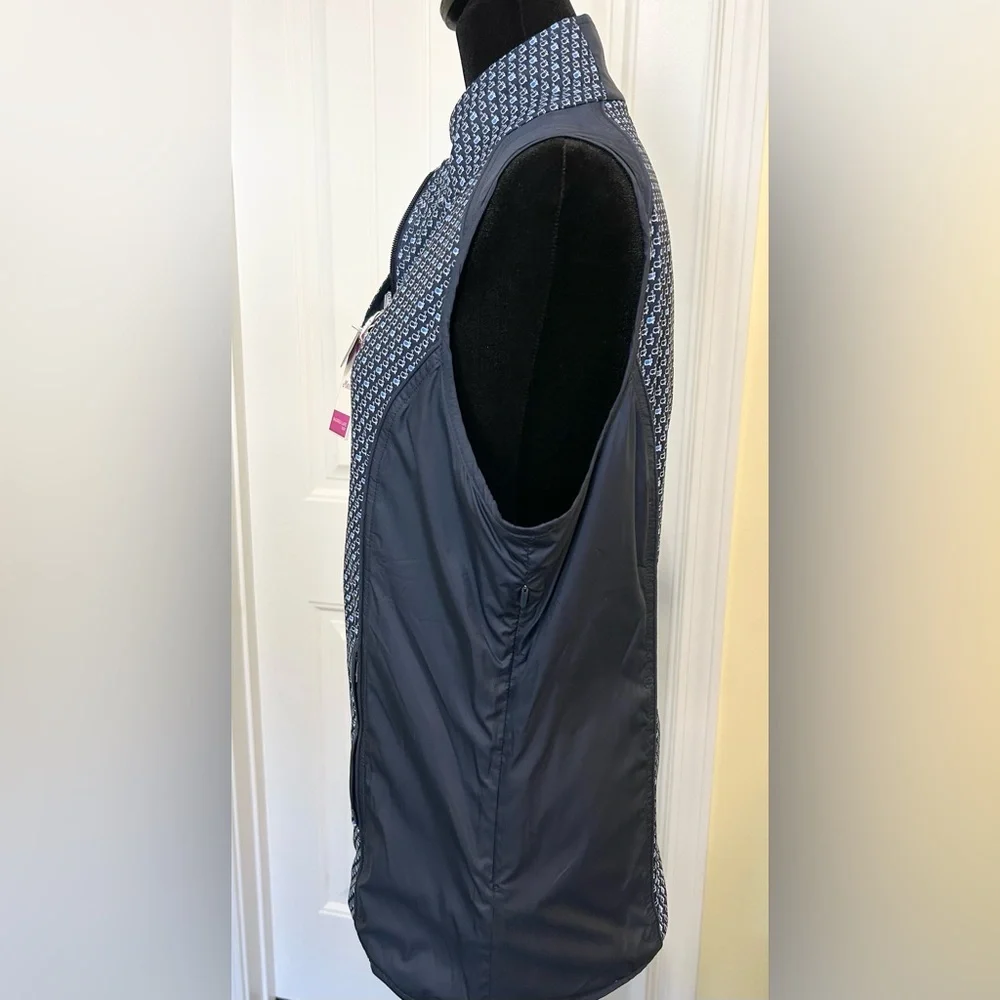 Authentic Masters Women’s Golf Windbreaker Reversible Navy Vest. - Picture 3 of 7